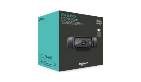 Logitech C920S Pro HD Webcam (960-001252), internetinė kamera, juoda