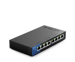 Tinklo šakotuvas Linksys Switch LGS108 Unmanaged,Desktop,1Gbps (RJ-45),8 ports,