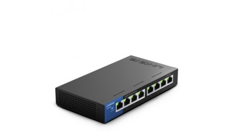 Tinklo šakotuvas Linksys Switch LGS108 Unmanaged,Desktop,1Gbps (RJ-45),8 ports,