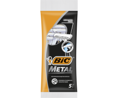BIC Vienkartiniai vienašmeniai skustuvai METAL  (5 vnt.)