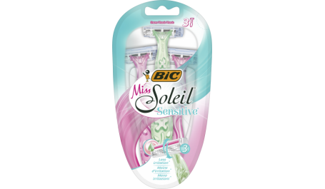 BIC Vienkartiniai moteriški skustuvai MISS SOLEIL SENSITIVE (3 vnt)
