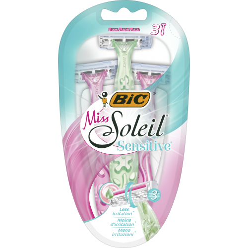 BIC Vienkartiniai moteriški skustuvai MISS SOLEIL SENSITIVE (3 vnt)