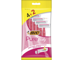 BIC Vienkartiniai moteriški skustuvai PURE LADY (6 vnt.)