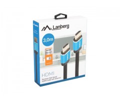 Lanberg kabelis HDMI M/M V2.0 CABLE 3M CU BLACK BOX PREMIUM