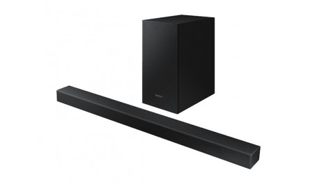 Samsung HW-T450 2.1ch 200W Soundbar (2020), garso kolonėlės, juodos