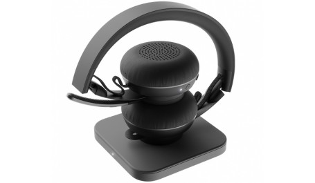 Logitech Zone Wireless Teams GRAPHITE (981-000854), bevielės ausinės, pilkos
