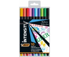 Bic Rašiklių rinkinys FineLiners Intensity Fine 0.4 mm, 10 spalvų CEL1011727