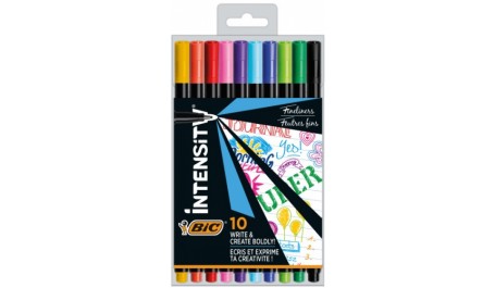 Bic Rašiklių rinkinys FineLiners Intensity Fine 0.4 mm, 10 spalvų CEL1011727