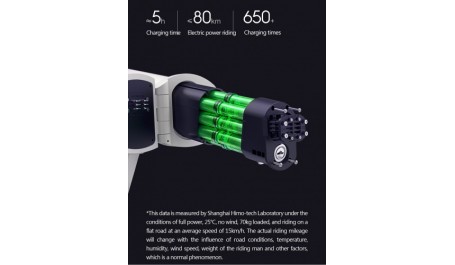 HIMO Z20, elektrinis dviratis, baltas