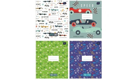 Sąsiuvinis 12l., langeliais BOYS INTERDRUK