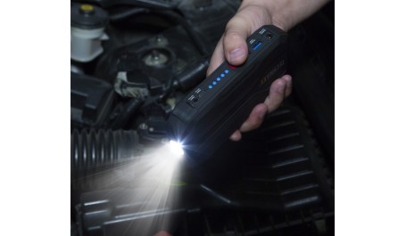 Šuolinis starteris automobiliui ir išorinė baterija 12000mAh