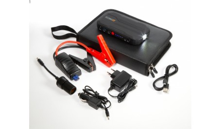 Šuolinis starteris automobiliui ir išorinė baterija 12000mAh