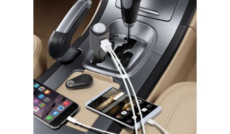 Universali signalizacija, automobilinis USB įkroviklis Technaxx Universal Mobile & Auto Alarm TX-100