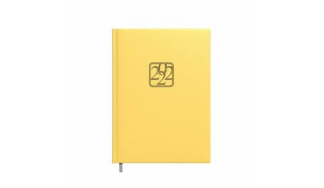 Darbo knyga-kalendorius 2022m. A5 geltona sp.