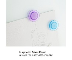 Magnetinė stikline balta lenta Up Up 600x450mm