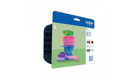 Brother (LC221VALBPDR) Pakuotė Juoda / Žydra / Purpurinė / Geltona kasetė