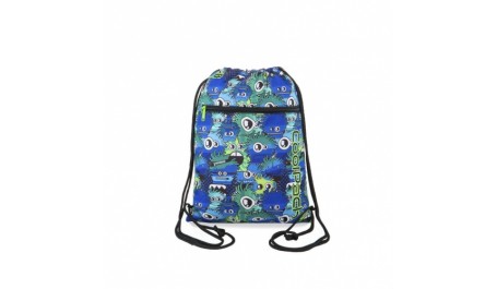 Maišelis sportinei aprangai CoolPack Vert Wiggly Eyes Blue