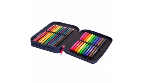 Forminis dviejų skyrių penalas su priedais CoolPack Jumper XL