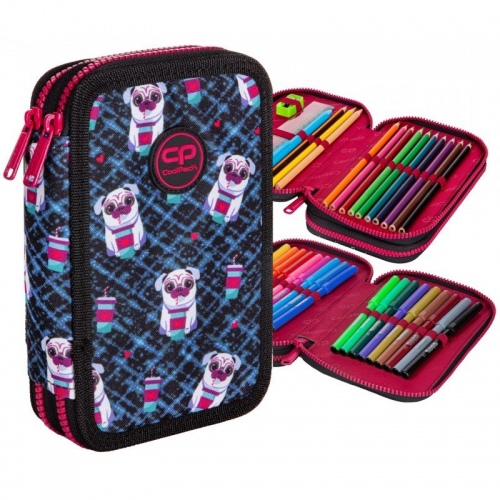 Forminis dviejų skyrių penalas su priedais CoolPack Jumper 2 Dogs To Go