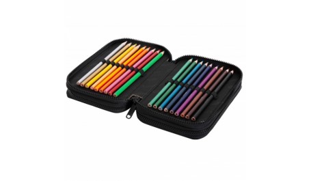 Forminis trijų skyrių penalas su priedais CoolPack Jumper 3 Football Green