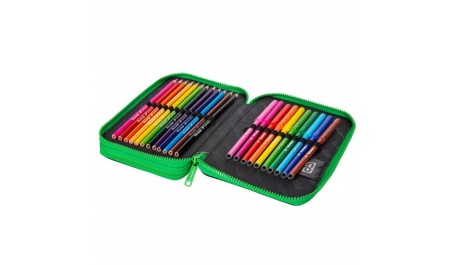 Forminis dviejų skyrių penalas su priedais CoolPack Jumper XL Dinosaurs