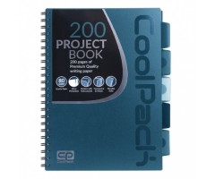 Sąsiuvinis su spirale CoolPack, A5, 200 puslapių, langeliais, Mėlynos spalvos