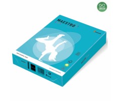 Spalvotas popierius Maestro Color A4 80g. 500l mėlyna