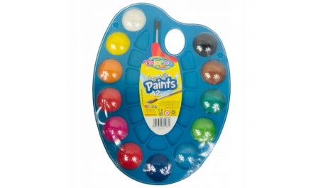 Colorino Kids Water colours palette 12 colours