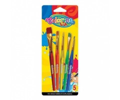 Colorino Kids Acrylic paint brushes 5 pcs
