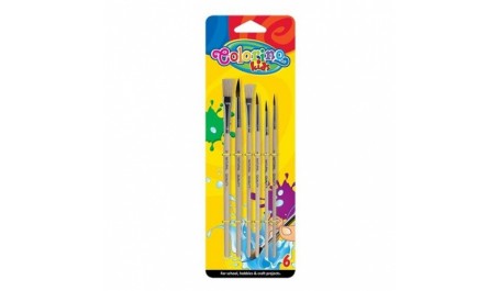 Colorino Kids Paint brushes 6 pcs blister