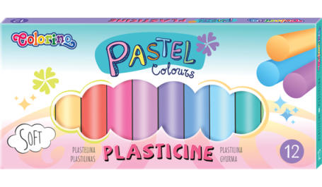 Plastilinas  Colorino Pastel 12 pastelinių spalvų