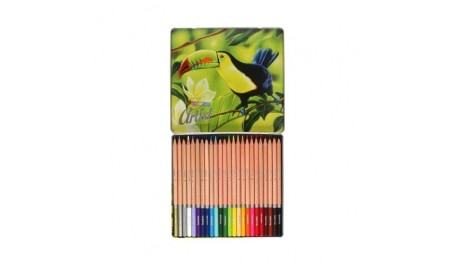 Spalvoti pieštukai Colorino Artist metalinėj dėžutėj 24 spalvų Colorino Artist