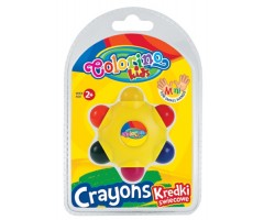 Vaškinės kreidelės Colorino Kids Star, 6 spalvų