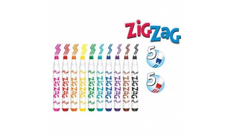 Flomasteriai Colorino Kids Zig Zag, 10 spalvų