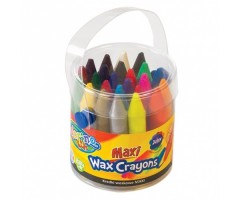 Vaškinės kreidelės Colorino Kids Maxi,kibirėlyje, 24 spalvų