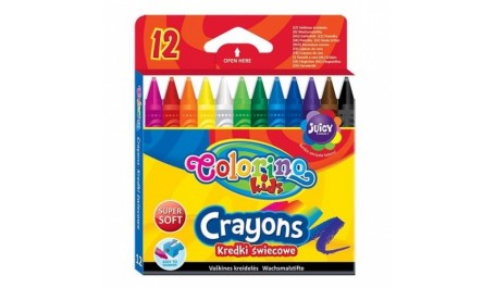 Vaškinės kreidelės Colorino Kids 12 spalvų