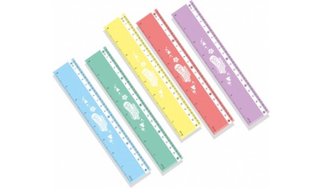 Liniuotė Colorino Pastel 20 cm plastikinė pastelinių spalvų