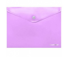 Aplankas-vokelis su spaude CoolPack ,A4,plastikinis, pastelinis violetinis