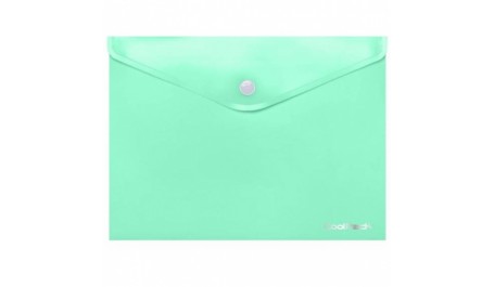 Aplankas-vokelis su spaude CoolPack , A4, plastikinis, pastelinis turkio sp.