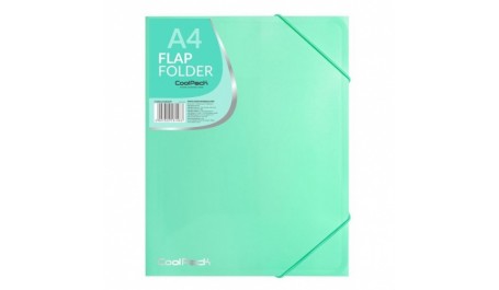 Apankas su gumelėm CoolPack , A4, plastikinis, pastelinis žalsvas