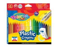 Trinamos plastikinės kreidelės Colorino Kids  24 spalvų