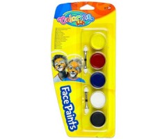 Dažai veidui dažyti Colorino Kids 5 spalvų