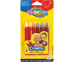 Kreidelės veidui dažyti Colorino Kids 6 spalvų