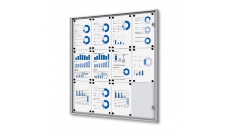 Rakinamas aliuminio rėmas su magnetine lenta  931x963 mm