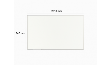 Projekcijos ir sauso valymo rašymo lenta 2510 x 1340 mm