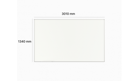 Projekcijos ir sauso valymo rašymo lenta 3010 x 1340 mm