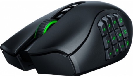 Bevielė žaidimų pelė Razer Naga Pro, Juoda
