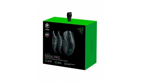 Bevielė žaidimų pelė Razer Naga Pro, Juoda