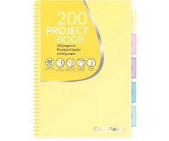 Sąsiuvinis su spirale CoolPack, B5, 200 puslapių, langeliais, Pastelinis gelsvas