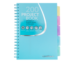 Sąsiuvinis su spirale CoolPack, B5, 200 puslapių, langeliais, pastelinis melsvas